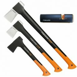 FISKARS Set Spaltaxt X25-XL + X17-M + X10-S + Xsharp Schärfer