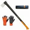 FISKARS Set Spaltaxt X27 - XXL + Xsharp Axt- Und Messerschärfer + Handschuhe 1 FISKARS Set Spaltaxt X27 - XXL + Xsharp Axt- Und Messerschärfer + Handschuhe -FISKARS Shop 25801228 1