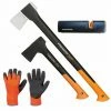 FISKARS Set Spaltaxt X21 - L + X10 - S + Xsharp Schärfer + Handschuhe -FISKARS Shop 25801257 1