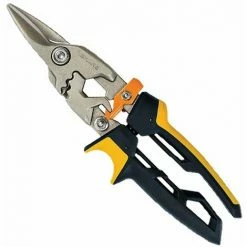 FISKARS PowerGear Blechschere Gerade, 1027207 Mit 40% Mehr Kraft